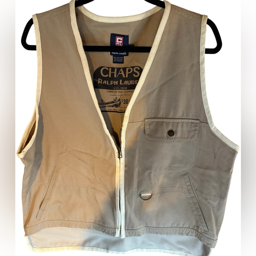 CRL Chaps Ralph Lauren Vintage Fishing and Hunting Vest